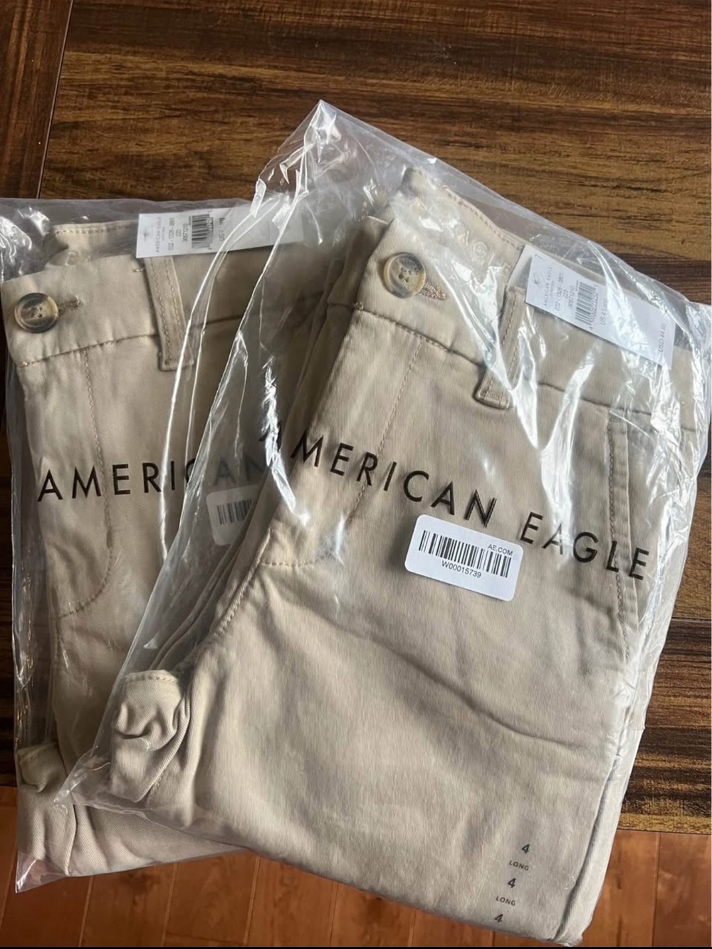 American Eagle Khaki Skinny Straight Pant